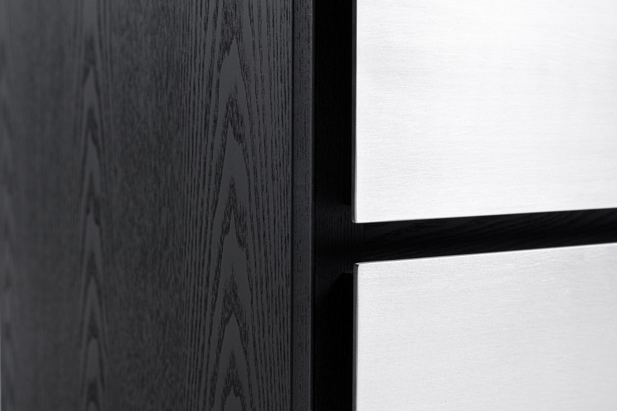Concord - Modern Black Marble + Black Ash + Aluminum Chest by VIG Furniture - View 6