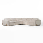 Conrad - Modern Beige Fabric Sectional Sofa With 3 Recliners by VIG Furniture - View 1