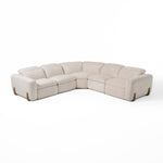 Conrad - Modern Beige Fabric Sectional Sofa With 3 Recliners by VIG Furniture - View 4