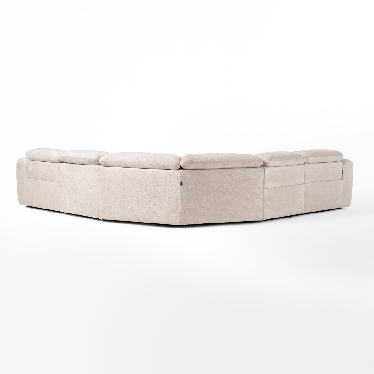 Conrad - Modern Beige Fabric Sectional Sofa With 3 Recliners by VIG Furniture - View 6