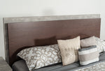 Conner Modern Dark Walnut & Faux Concrete Bed by VIG Furniture - View 4