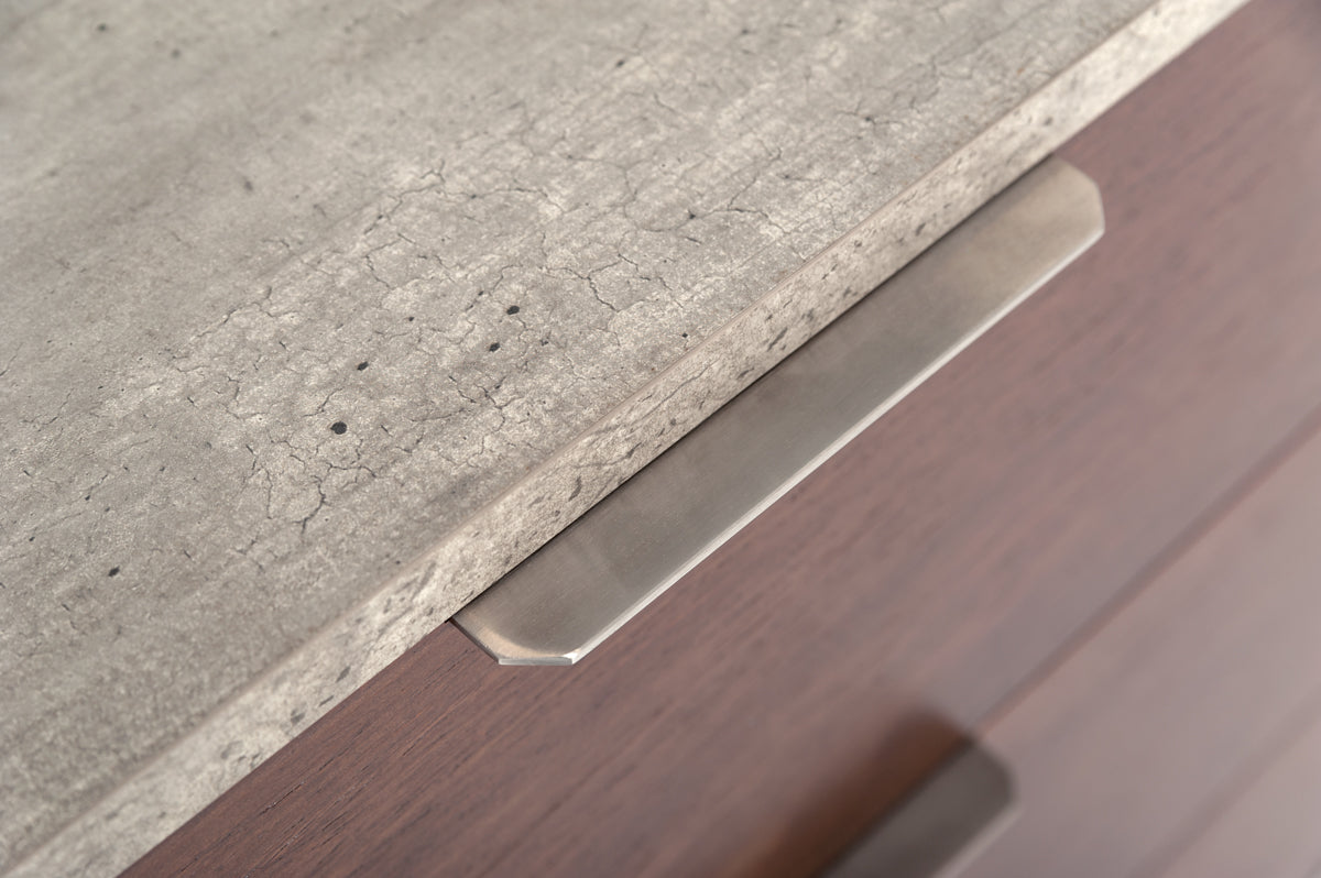 Conner Modern Dark Walnut & Faux Concrete Chest by VIG Furniture - View 2