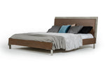 Conner Modern Dark Walnut & Faux Concrete Bed by VIG Furniture - View 3