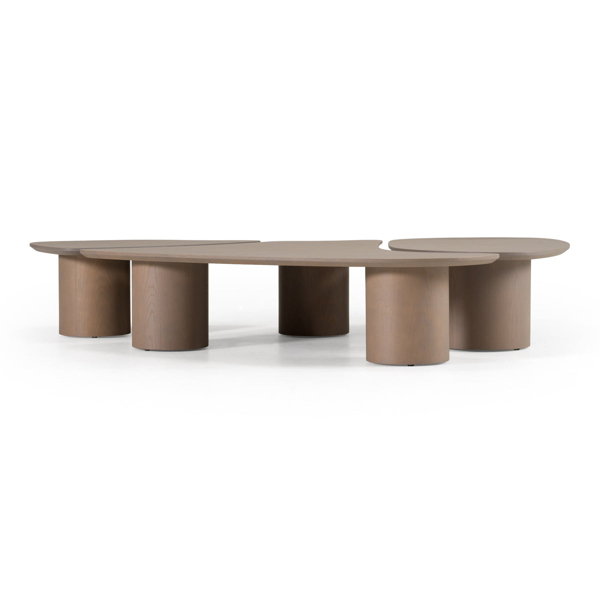 Connie - Modern White Oak Nesting Coffee Table Set by VIG Furniture - View 1