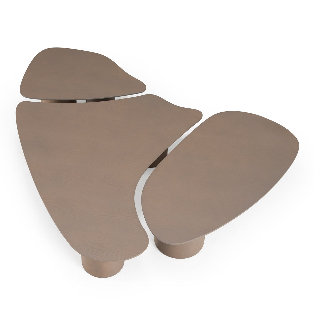 Connie - Modern White Oak Nesting Coffee Table Set by VIG Furniture - View 5