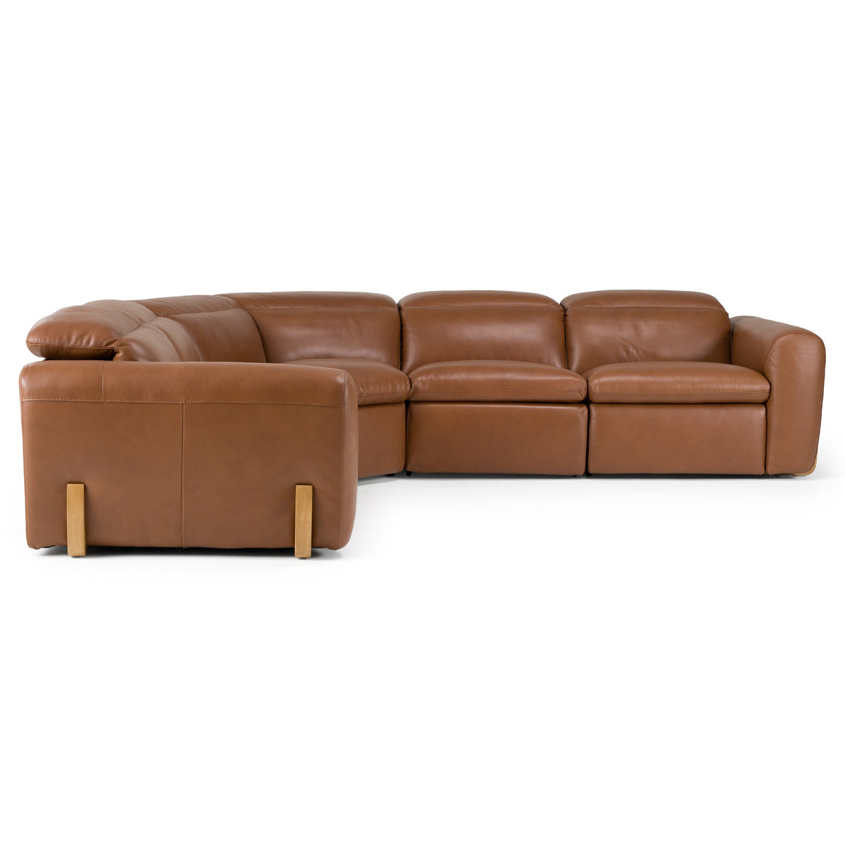 Conrad - Modern Brown Leather Sectional Sofa with 3 Recliners by VIG Furniture - View 8