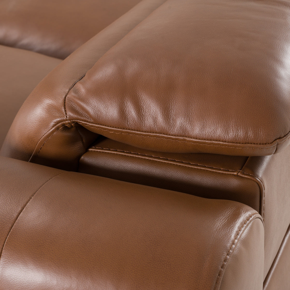 Conrad - Modern Brown Leather Sectional Sofa with 3 Recliners by VIG Furniture - View 6