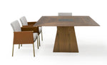 Cora- Modern Walnut and Black Tempered Glass Dining Table by VIG Furniture - View 4