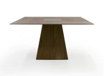 Cora- Modern Walnut and Black Tempered Glass Dining Table by VIG Furniture - View 6
