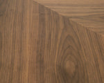 Cora- Modern Walnut and Black Tempered Glass Dining Table by VIG Furniture - View 9