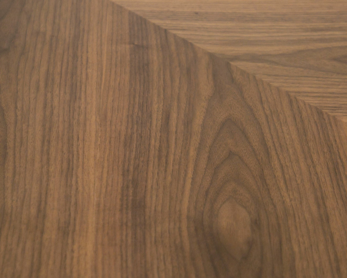 Cora- Modern Walnut and Black Tempered Glass Dining Table by VIG Furniture - View 9