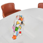 Corbett - Modern High Gloss White w/ Frosted Glass Dining Table by VIG Furniture - View 4