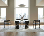 Corbin Mid-Century Black Ash & Glass Dining Table by VIG Furniture - View 3