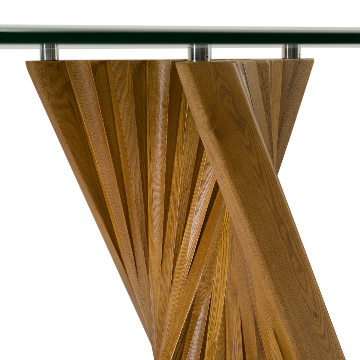 Corbin Mid-Century Walnut & Glass Dining Table by VIG Furniture - View 5