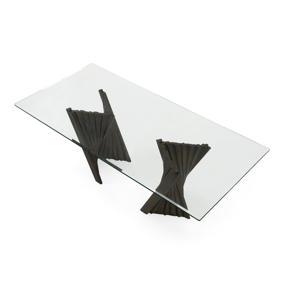 Corbin Mid-Century Grey Ash & Glass Dining Table by VIG Furniture - View 4
