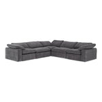 Corinth - Modern Dark Grey Fabric Sectional Sofa with 3 Power Recliners by VIG Furniture - View 1