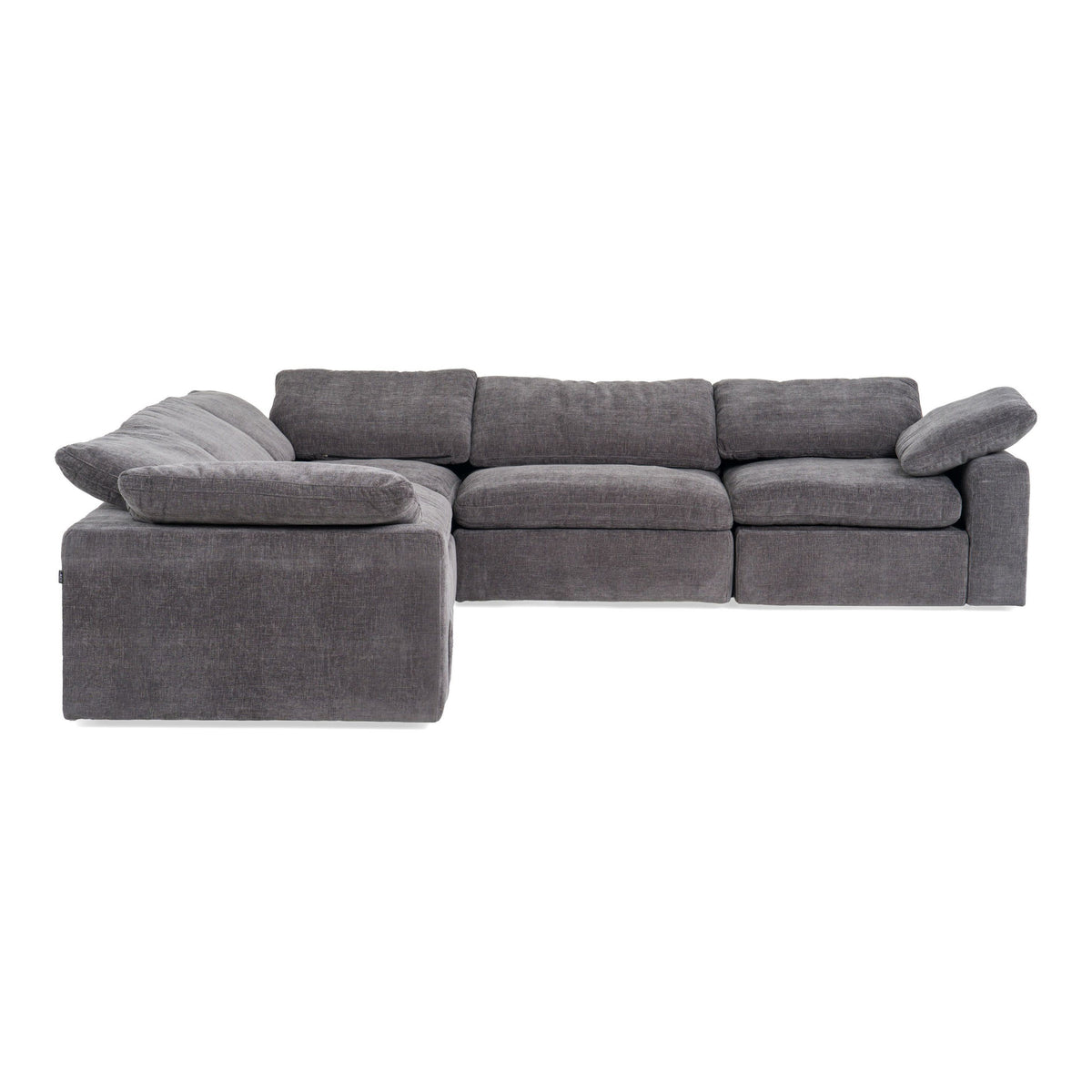 Corinth - Modern Dark Grey Fabric Sectional Sofa with 3 Power Recliners by VIG Furniture - View 10