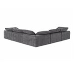 Corinth - Modern Dark Grey Fabric Sectional Sofa with 3 Power Recliners by VIG Furniture - View 11