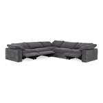 Corinth - Modern Dark Grey Fabric Sectional Sofa with 3 Power Recliners by VIG Furniture - View 12