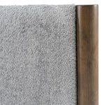 Eastern King Carolina - Modern Grey Fabric + Wenge Bedroom Set