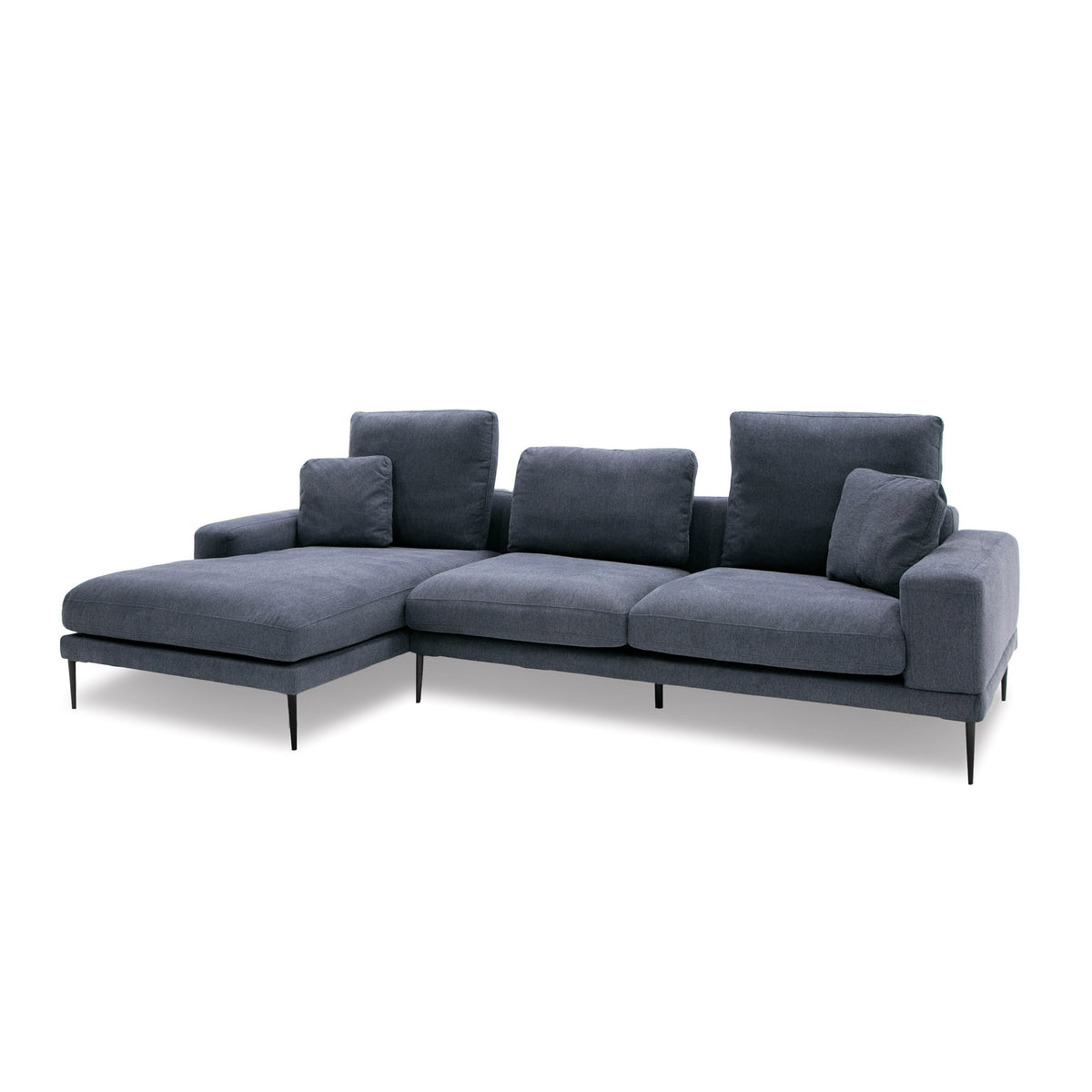 Corwith - Modern Blue Fabric Left Facing Sectional Sofa by VIG Furniture - View 2