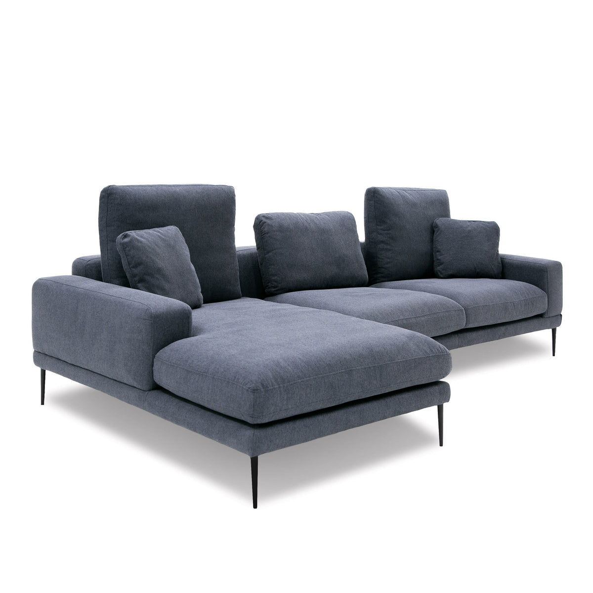 Corwith - Modern Blue Fabric Left Facing Sectional Sofa by VIG Furniture - View 3