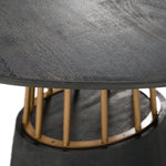 Cotopaxi - Modern Charcoal + Brass Round Dining Table by VIG Furniture - View 5