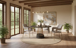 Cotopaxi - Modern Charcoal + Brass Round Dining Table by VIG Furniture - View 7