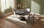 Cotopaxi - Modern Charcoal + Brass Round Dining Table by VIG Furniture - View 8