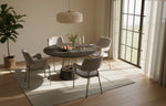 Cotopaxi - Modern Charcoal + Brass Round Dining Table by VIG Furniture - View 6