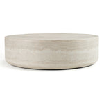 Cozad - Modern Faux Travertine Round Coffee Table by VIG Furniture - View 1