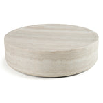 Cozad - Modern Faux Travertine Round Coffee Table by VIG Furniture - View 2