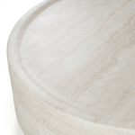 Cozad - Modern Faux Travertine Round Coffee Table by VIG Furniture - View 4