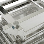 Crawford Modern Clear Glass Square Dining Table by VIG Furniture - View 8