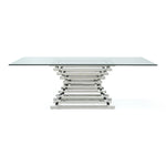 Crawford Modern Rectangular Glass Dining Table by VIG Furniture - View 1