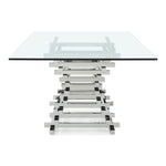Crawford Modern Rectangular Glass Dining Table by VIG Furniture - View 11