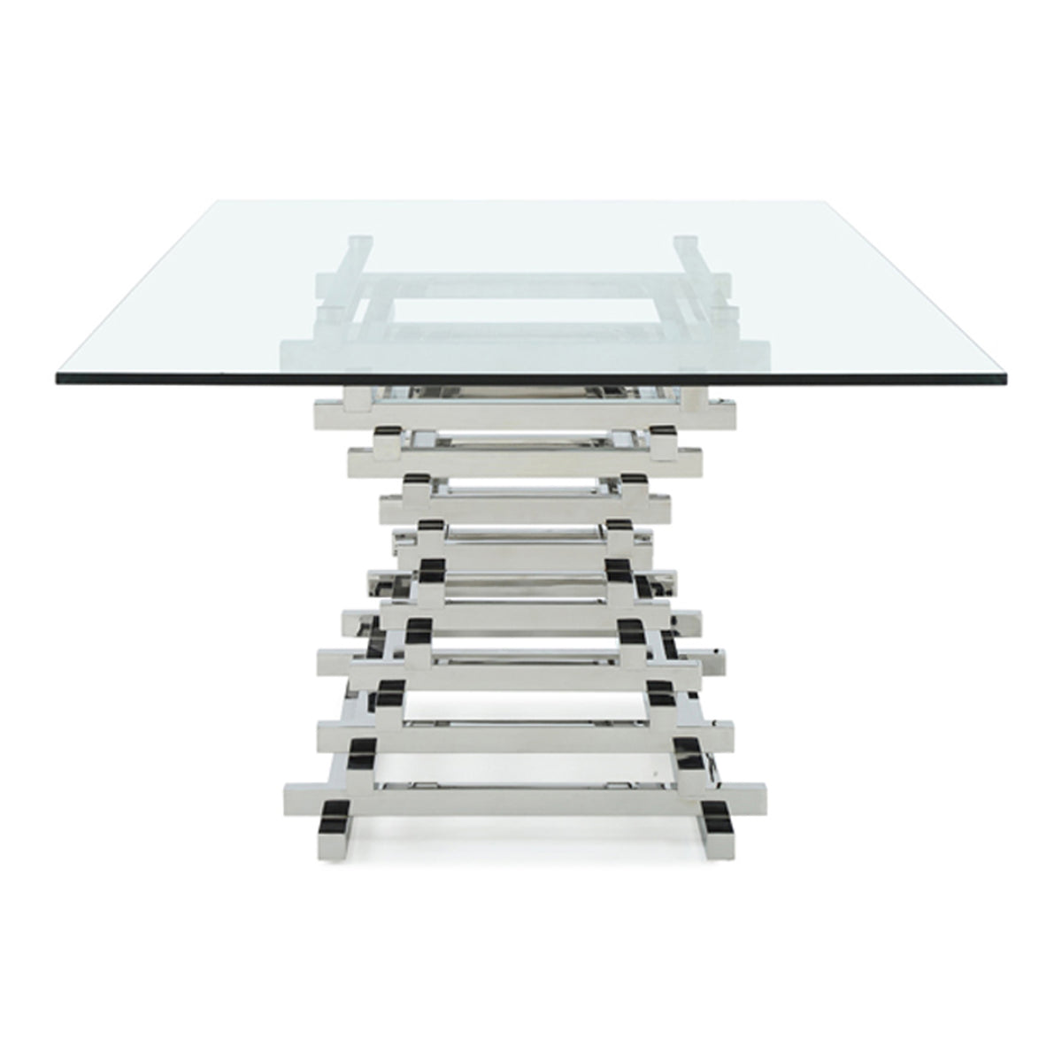 Crawford Modern Rectangular Glass Dining Table by VIG Furniture - View 11