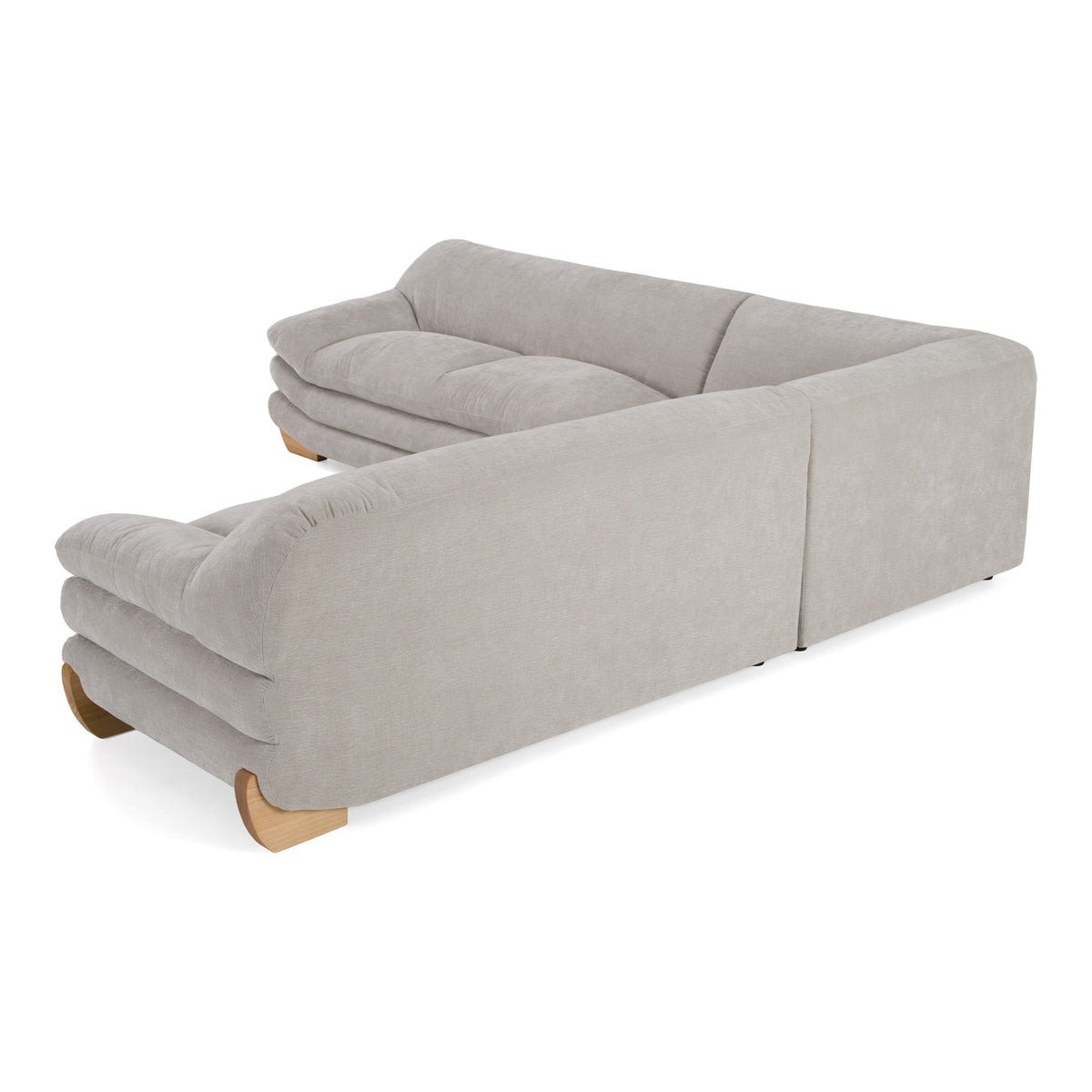 Crockett - Modern Light Grey Fabric Sectional Sofa by VIG Furniture - View 4