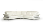 Crosby - Italian Modern White Leather Sectional Sofa by VIG Furniture - View 3