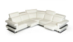 Crosby - Italian Modern White Leather Sectional Sofa by VIG Furniture - View 2