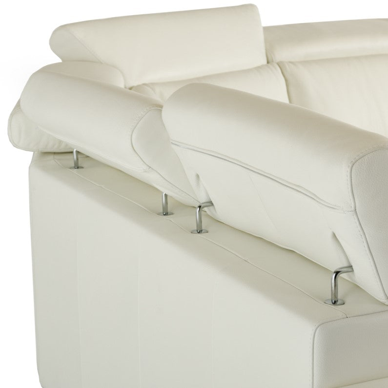 Crosby - Italian Modern White Leather Sectional Sofa by VIG Furniture - View 4