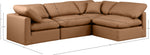 Indulge - Faux Leather 4 Piece Modular Sectional