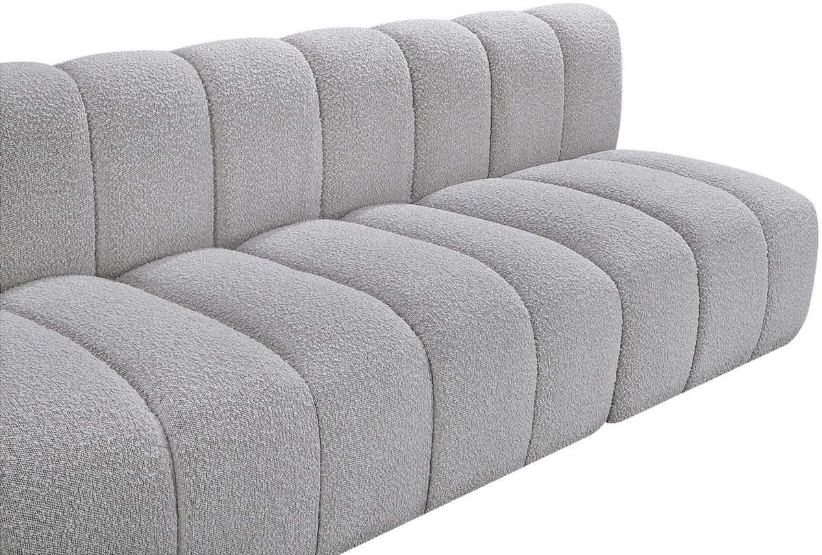 Arc - Boucle Fabric 3 Seats Modular Sofa