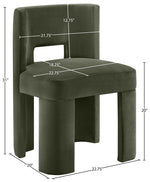 Zuno - Velvet Performance Fabric Upholstered Dining Chair (Set of 2)