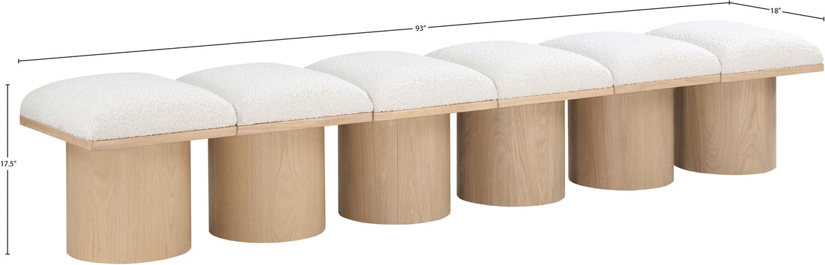 Pavilion - 6 Piece Modular Bench With Natural Base