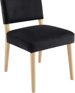 Varinelle - Velvet Dining Chair (Set of 2) - Natural Frame