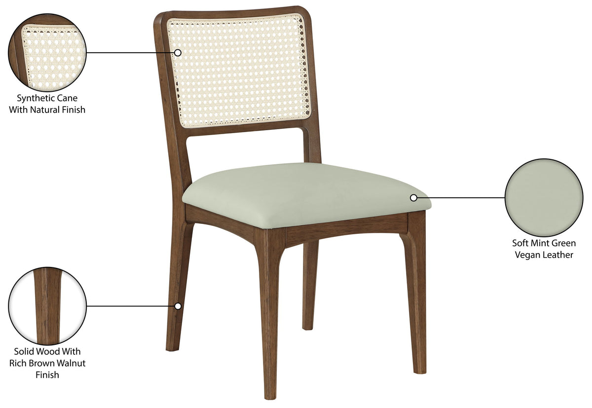 Atrium - Upholstered Seat Dining Chair With Brushed Brown Base (Set of 2)