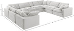 Comfy - 8 Piece Velvet Modular Sectional