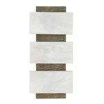 Triple Stack - Sconce - Light Antique Brass / White