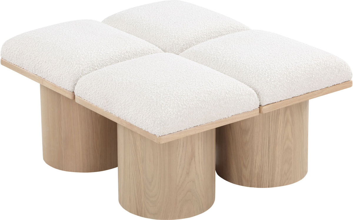 Pavilion - 4 Piece Modular Bench With Natural Base